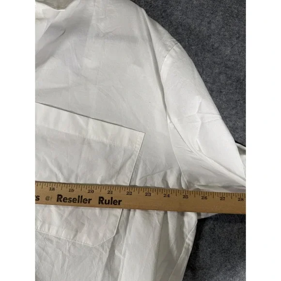 Jenni Kayne White 100% Cotton Oversized Button Down Shirt XXL 553-6941-B21 - Picture 4 of 8